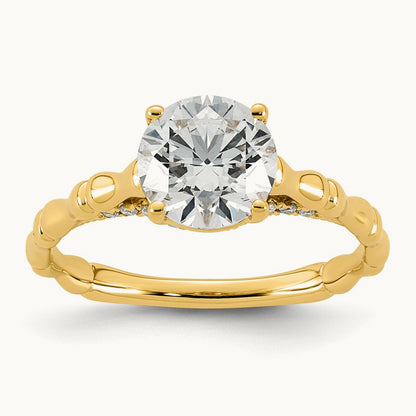 Round Center Ring, 1 5/8-3 1/6 ct Lab-Grown Diamond