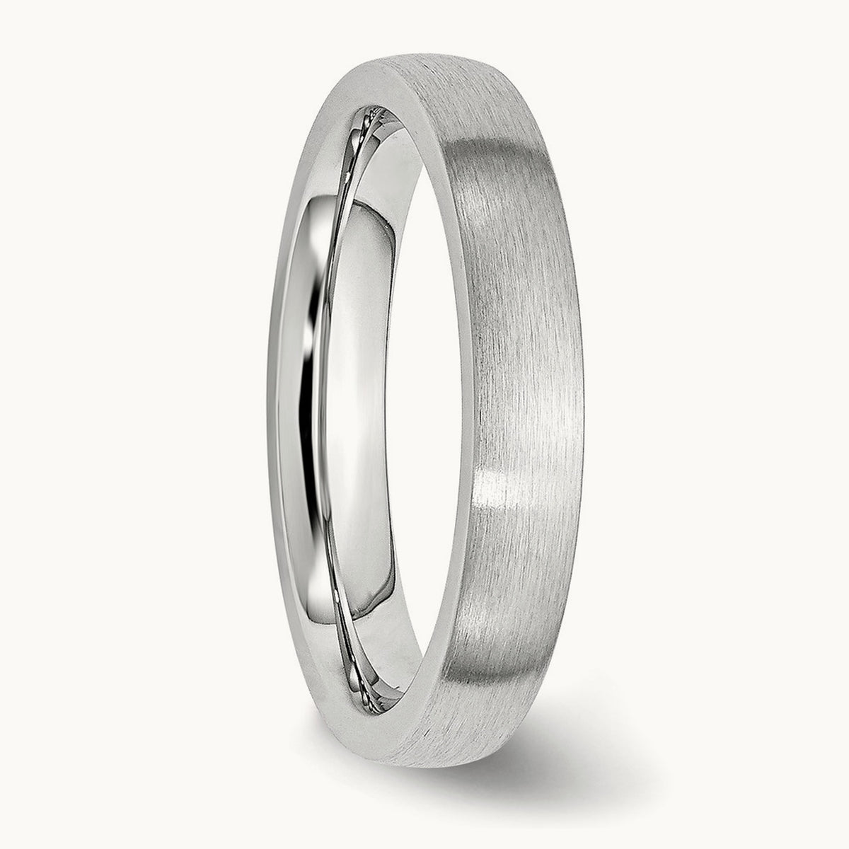 Cobalt Satin Half Round Band — 4mm