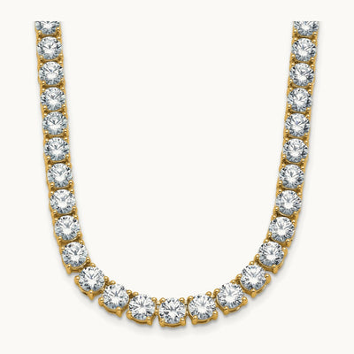 Straight Tennis Necklace, 34 3/8-45 1/2 ct Lab-Grown Diamond