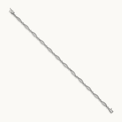 Diamond Bracelet, 14K White Gold
