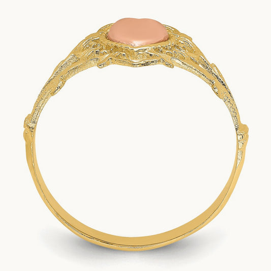 Heart Ring, 14K Two-tone