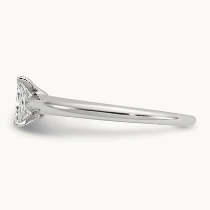 Radiant Solitaire Engagement Ring, 0.50-5.00 ct tw Lab-Grown Diamond — 1/2 ct, 14K White Gold