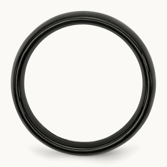 Black Ceramic Polished Band
