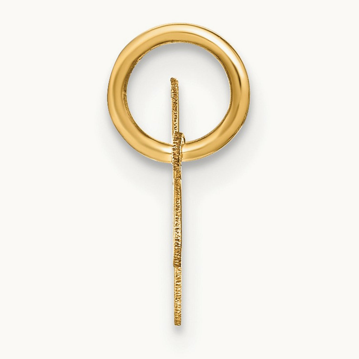 Upper case Initial Charm — 14K Yellow Gold, W