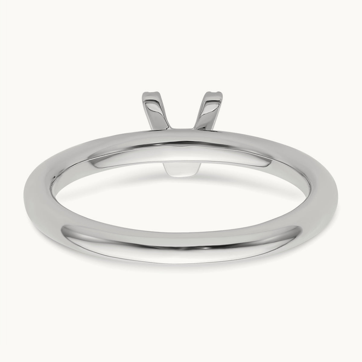 Stackable Diamond Ring — 14K White Gold, V