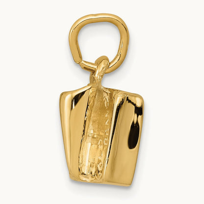3D Sardine Can Charm, 14K