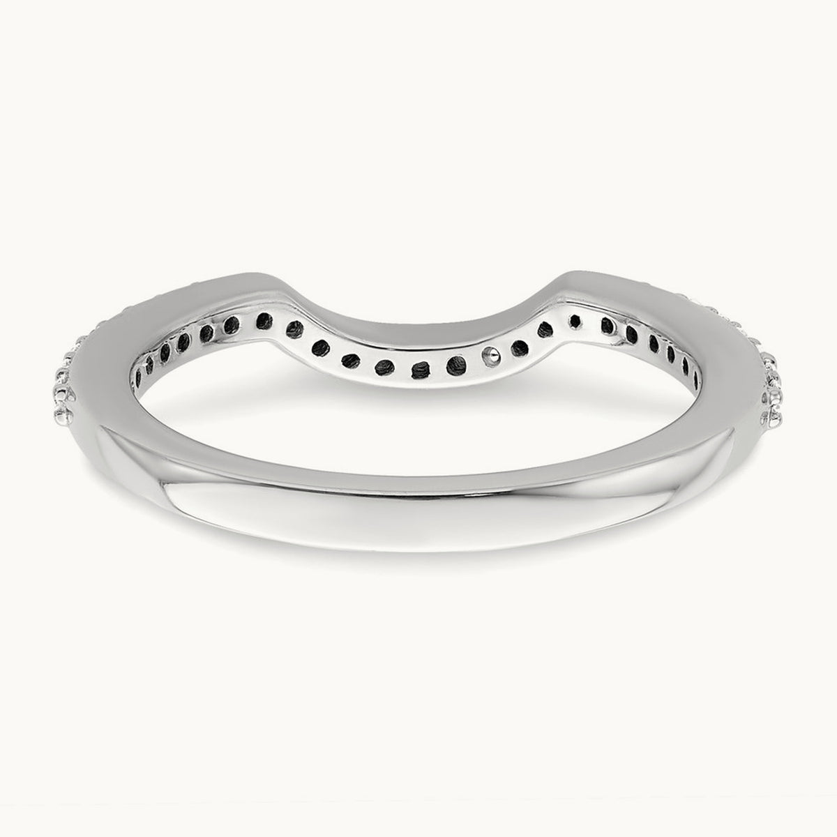 Diamond Wedding Band, 14K White Gold