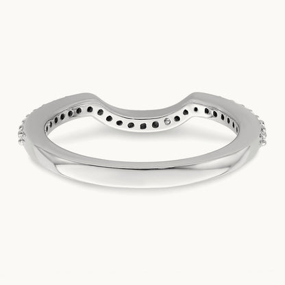 Diamond Wedding Band, 14K White Gold
