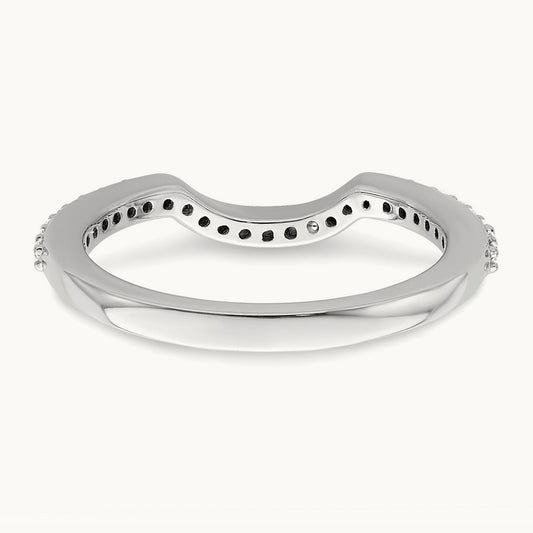 Diamond Wedding Band, 14K White Gold