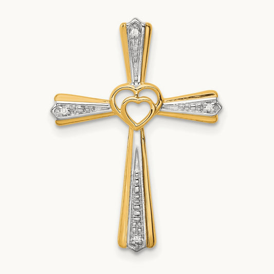w/ Diamond Cross Pendant — photo set