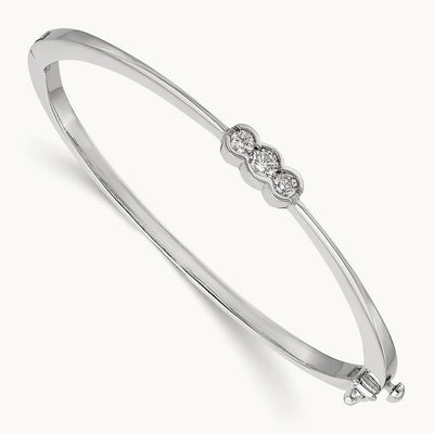 AA Diamond Hinged Bangle — photo set