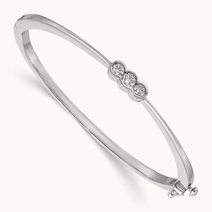 AA Diamond Hinged Bangle — photo set