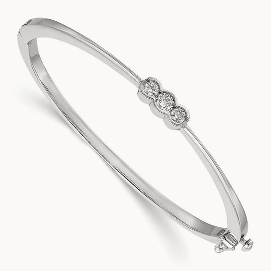 Bangle Bracelet, 0.25 ct tw Lab-Grown Diamond