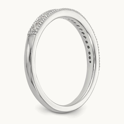 Diamond Wedding Band, 14K White Gold