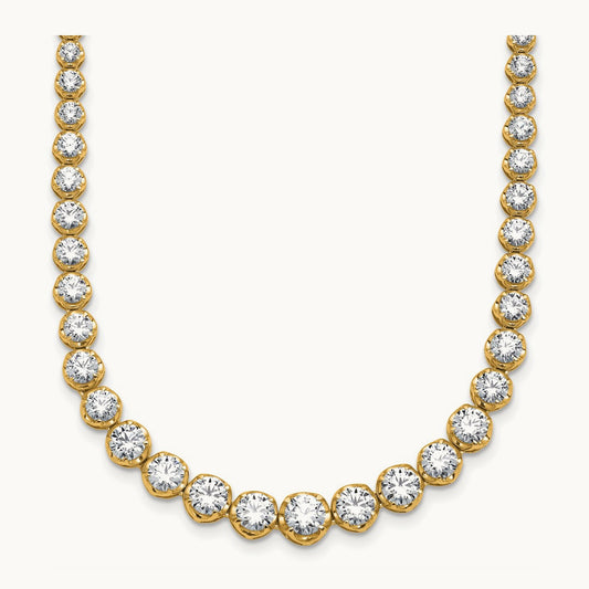 Graduated Tennis Necklace, 10.00 ct tw Lab-Grown Diamond