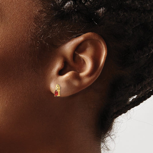 Garnet and Diamond Earrings — photo set
