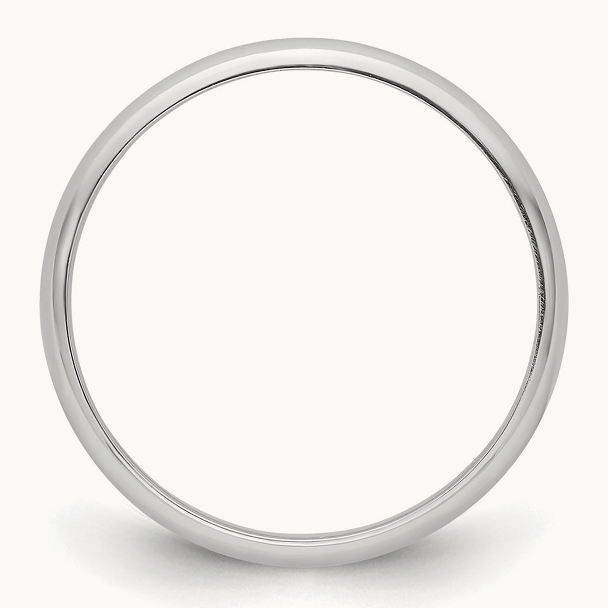 Half-Round Featherweight Band — 3mm
