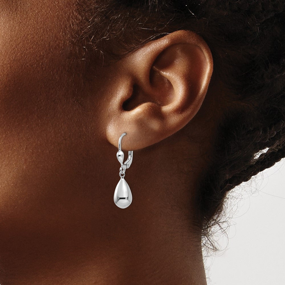 Polished Dangle Leverback Earrings — photo set