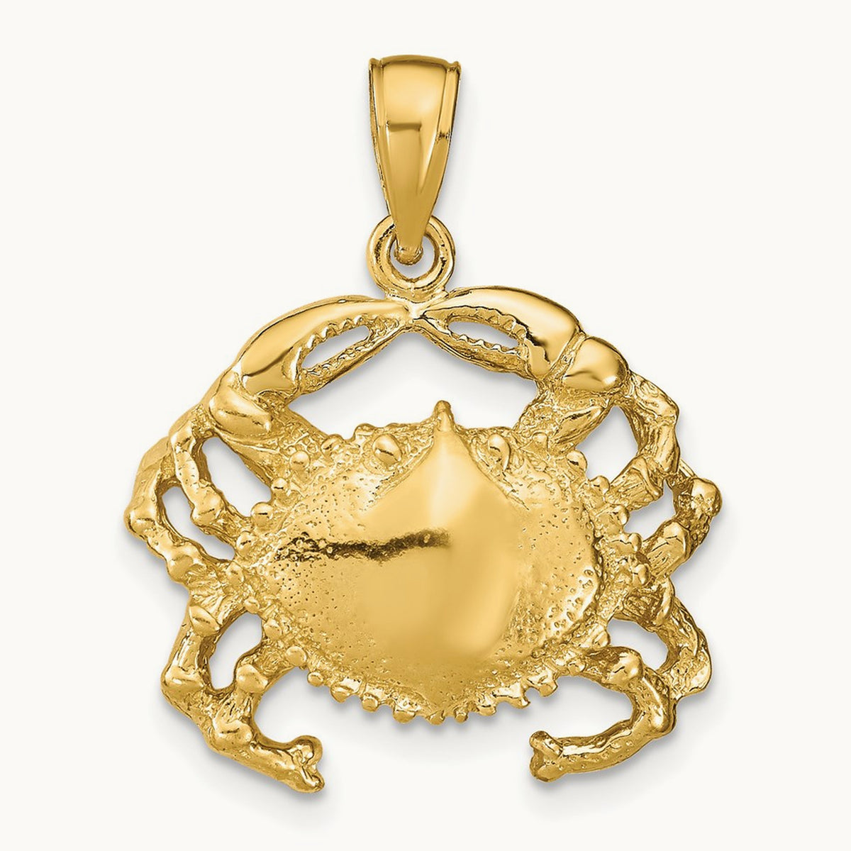 Crab Pendant, 14K