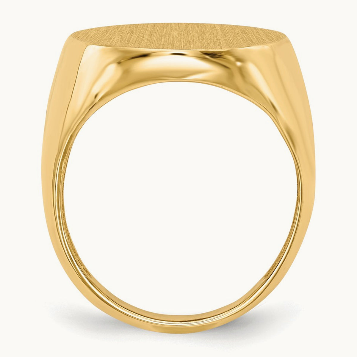 Open Back Mens Signet Ring — photo set