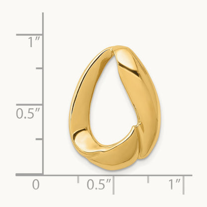 Oval Slide, 14K