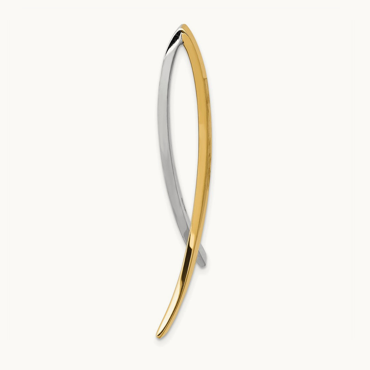 Contemporary Slide, 14K Two-tone