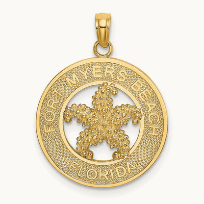 FT. MYERS BEACH FLORIDA w/ Starfish Charm, 14K
