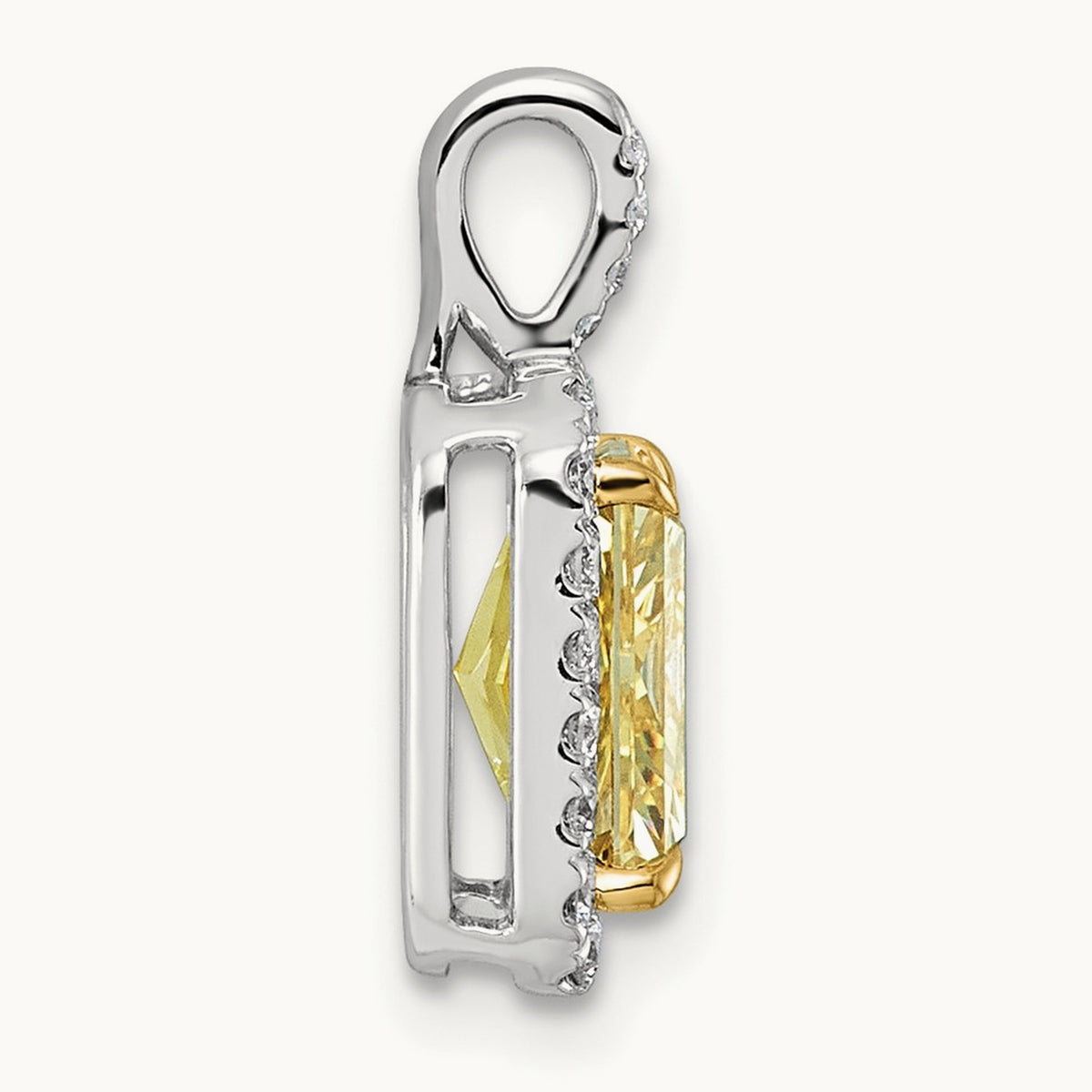 Vivid Yellow Pendant, 2.25 ct tw Lab-Grown Diamond