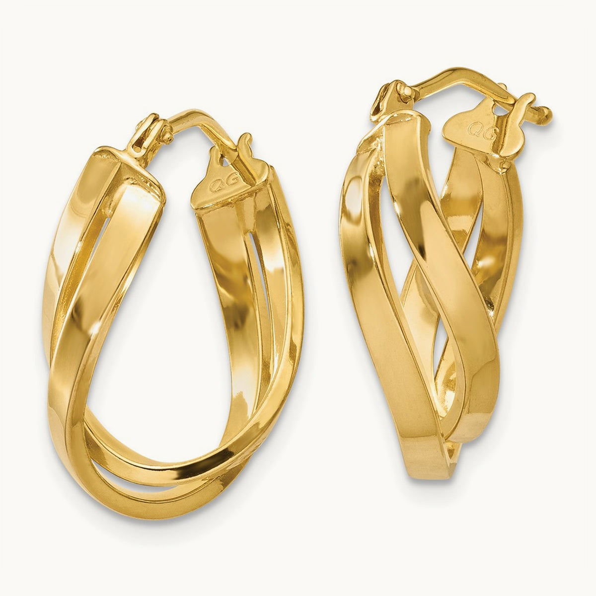 Twisted Hoop Earrings — photo set