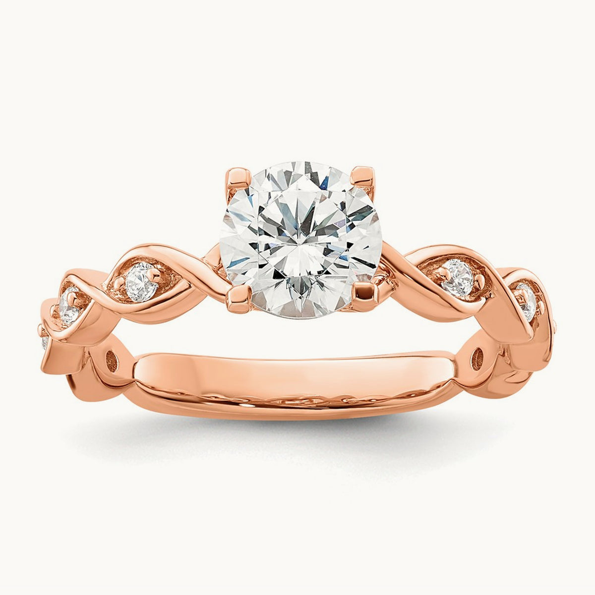 Semi-Mount Engagement Ring, 0.15 ct tw Lab-Grown Diamond