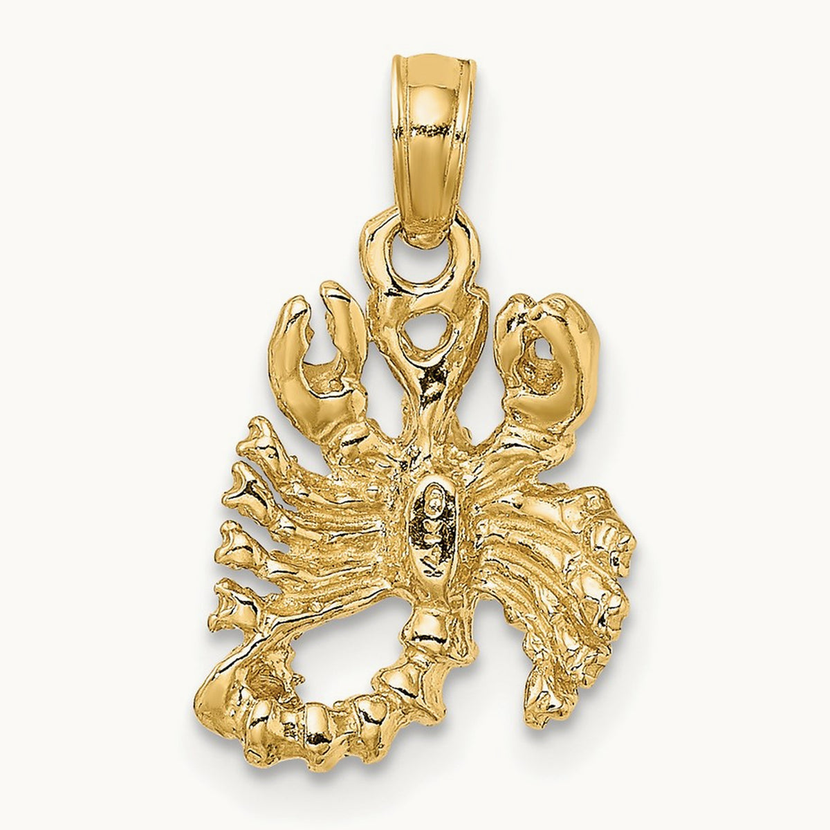 3-D Scorpio Zodiac Charm, 14K