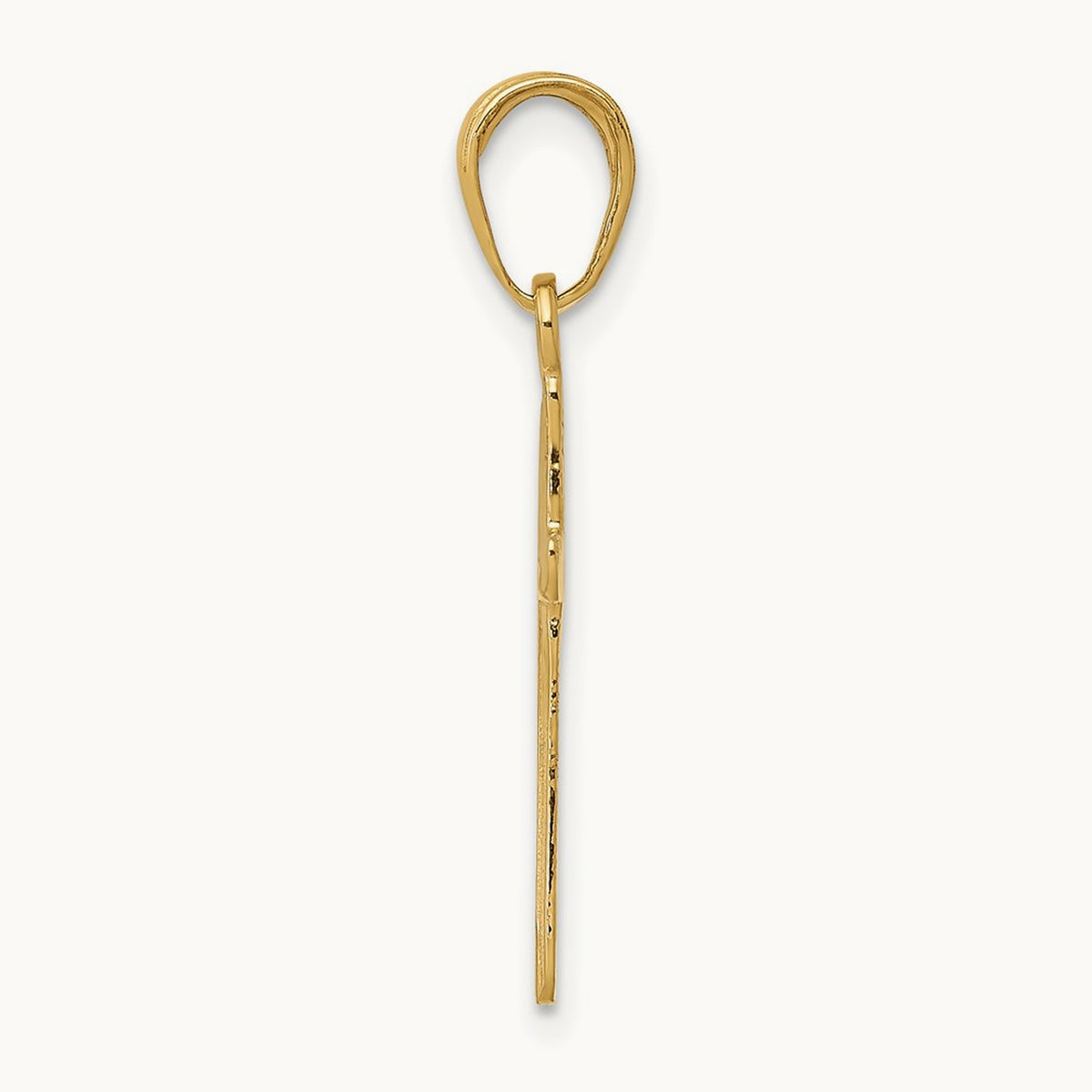 Polished Cross Pendant, 14K