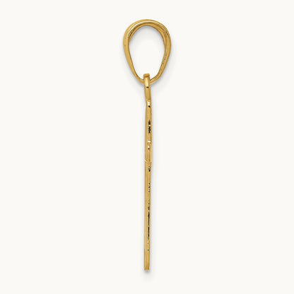 Polished Cross Pendant, 14K
