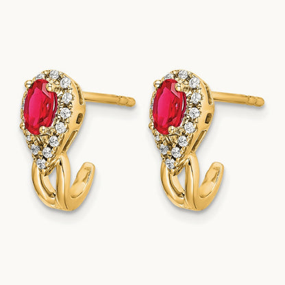 Diamond and Ruby Earrings — photo set