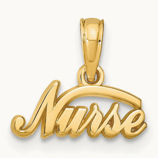 Nurse Pendant — 14K Yellow Gold