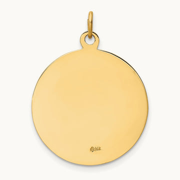 Saint Francis Medal Pendant, 14K