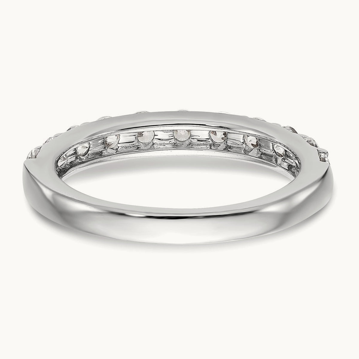 Diamond Wedding Band, 14K White Gold