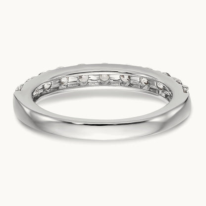 Diamond Wedding Band, 14K White Gold