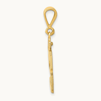 Medium Polished Number 23 Charm, 14K