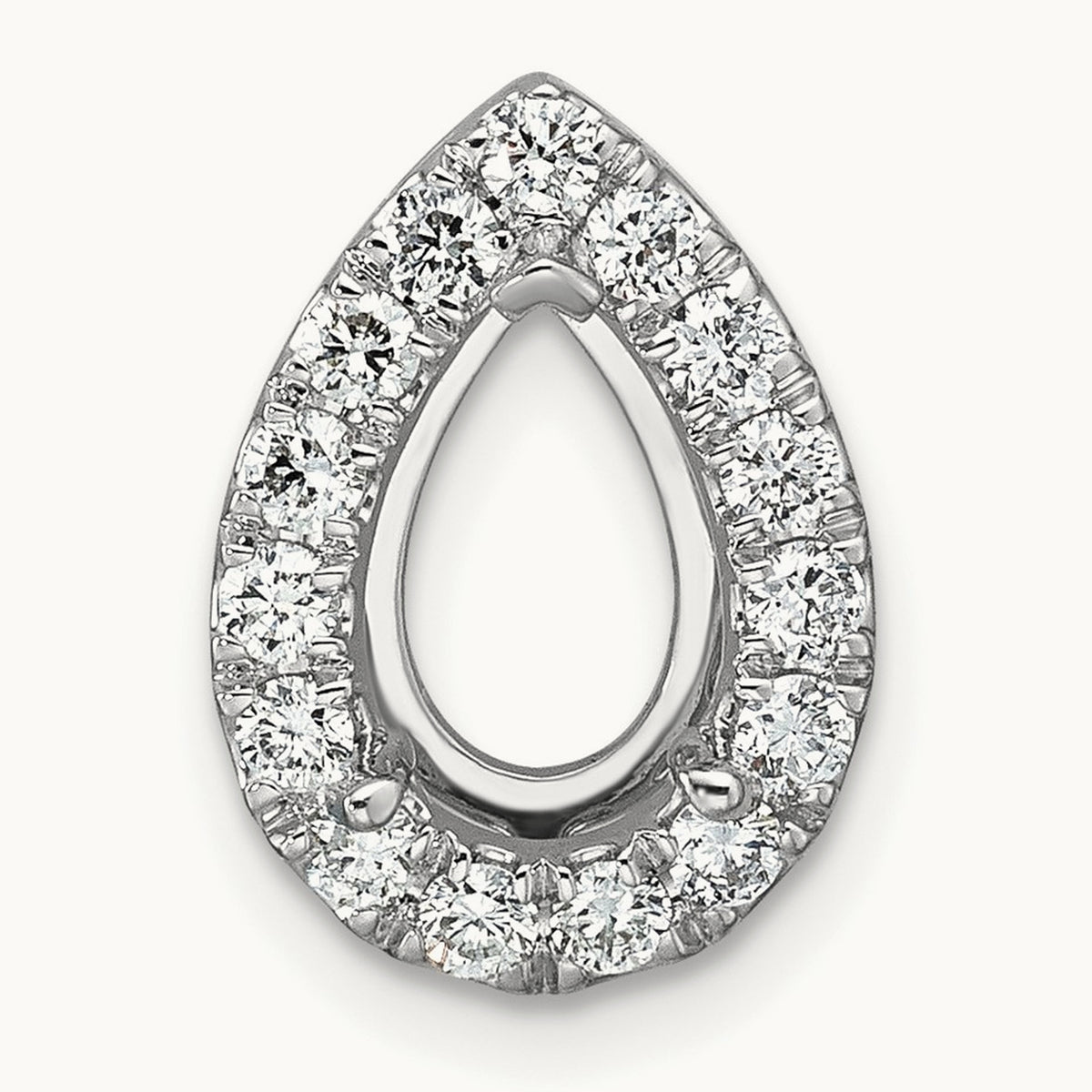 Pear Halo Chain Slide, 2.50 ct tw Lab-Grown Diamond