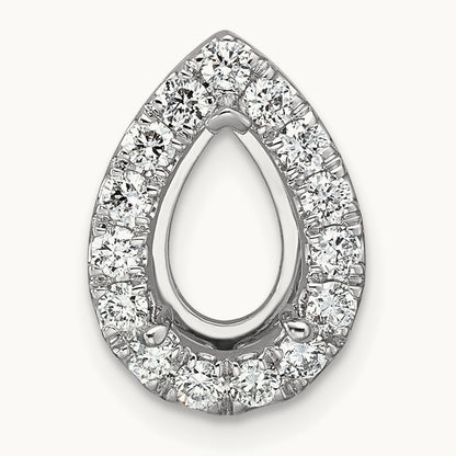 Pear Halo Chain Slide, 2.50 ct tw Lab-Grown Diamond