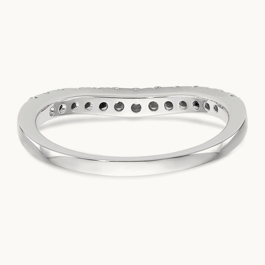 Diamond Wedding Band, 14K White Gold