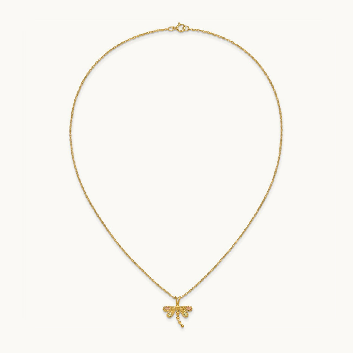 Black Hills Gold Dragonfly Necklace