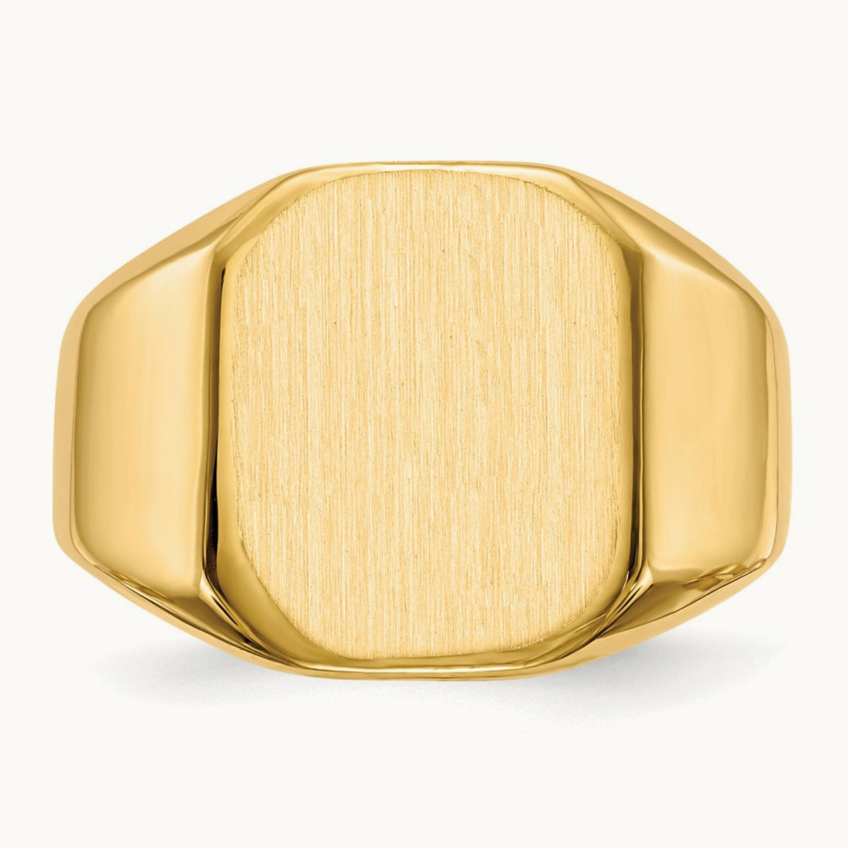 Open Back Mens Signet Ring — photo set
