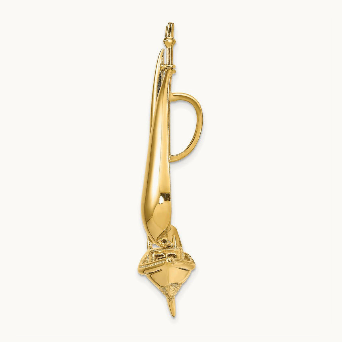 3D Moveable Sailboat Slide, 14K