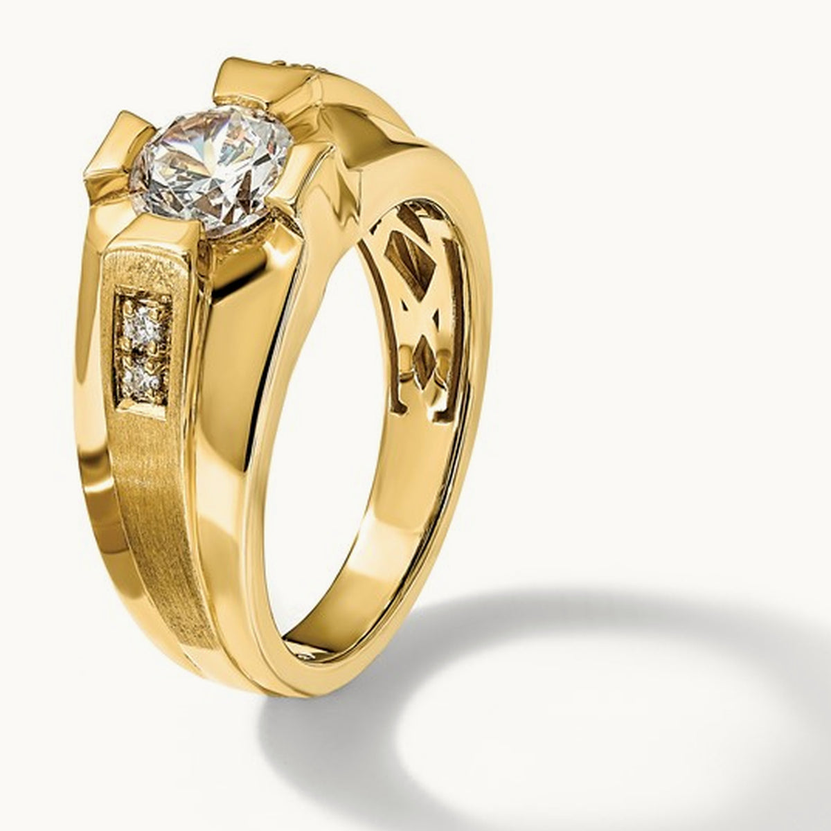 Men's Ring, 0.50 ct tw Lab-Grown Diamond