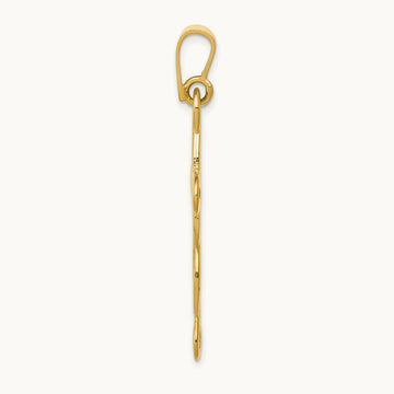 Polished Cross Pendant, 14K