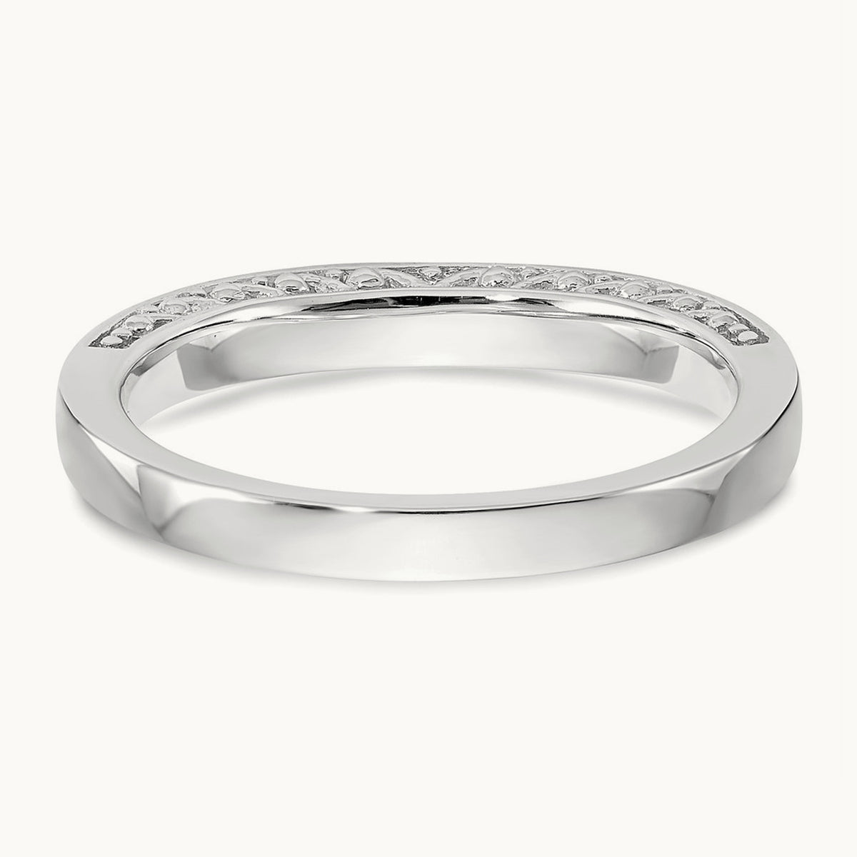 Diamond Wedding Band, 14K White Gold