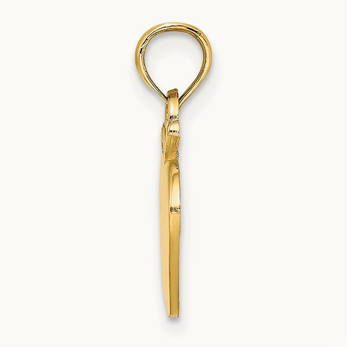 Polished Apple Charm, 14K