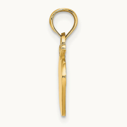 Polished Apple Charm, 14K